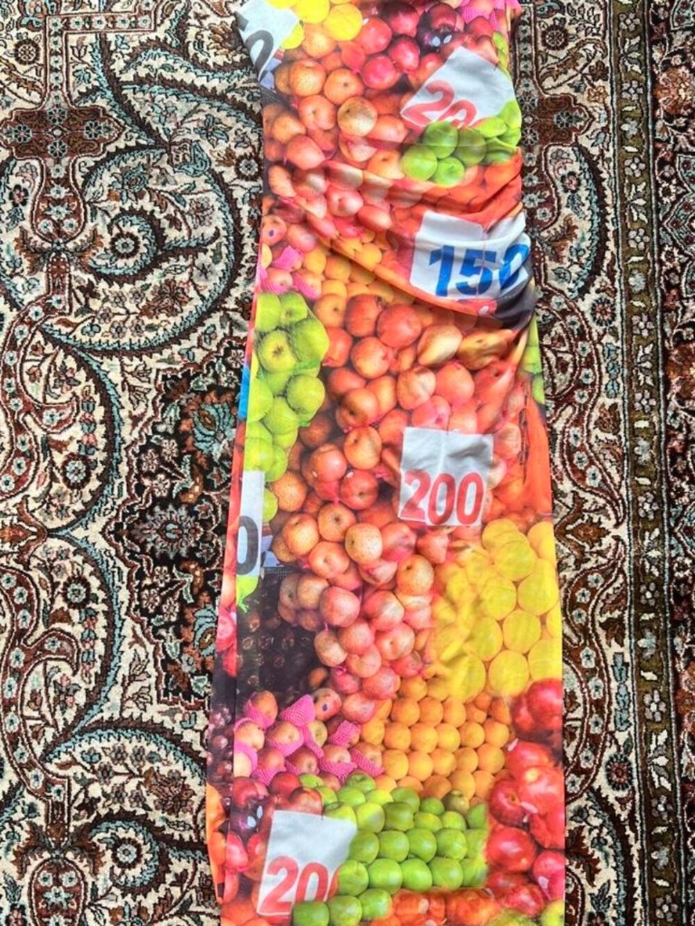 Zara Rare Fruit Stand Print Maxi Dress Size S